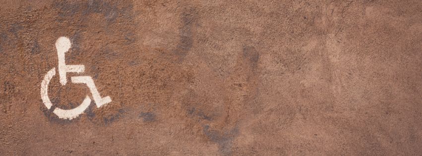 Barrierefreiheitserklärung Banner - Bild mit Rollstuhlzeichen