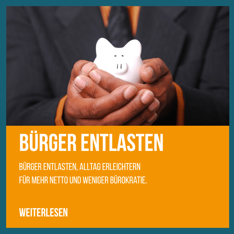 Themenkarte Bürger entlasten